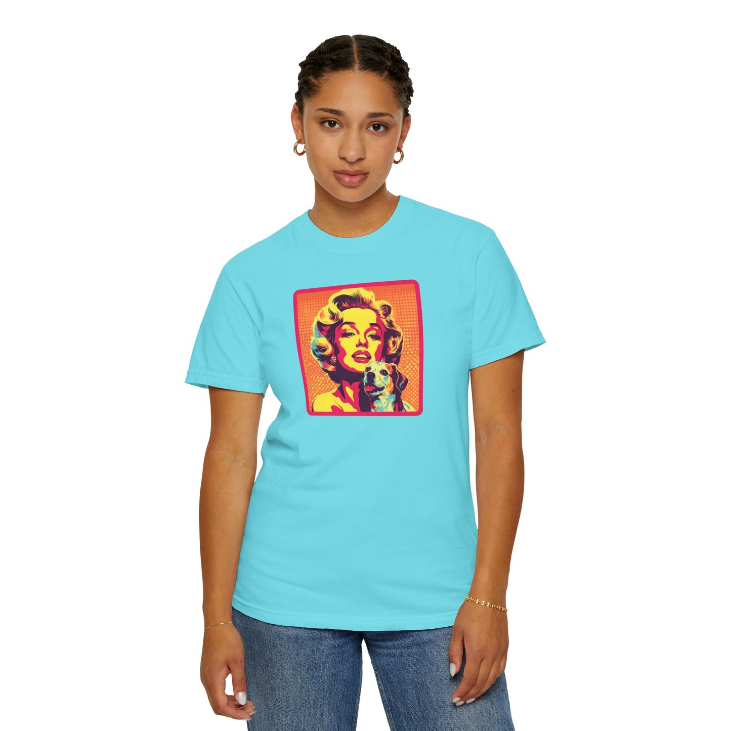 Vintage Dog Mom T-shirt - Unisex Garment-Dyed Tee for Dog Lovers