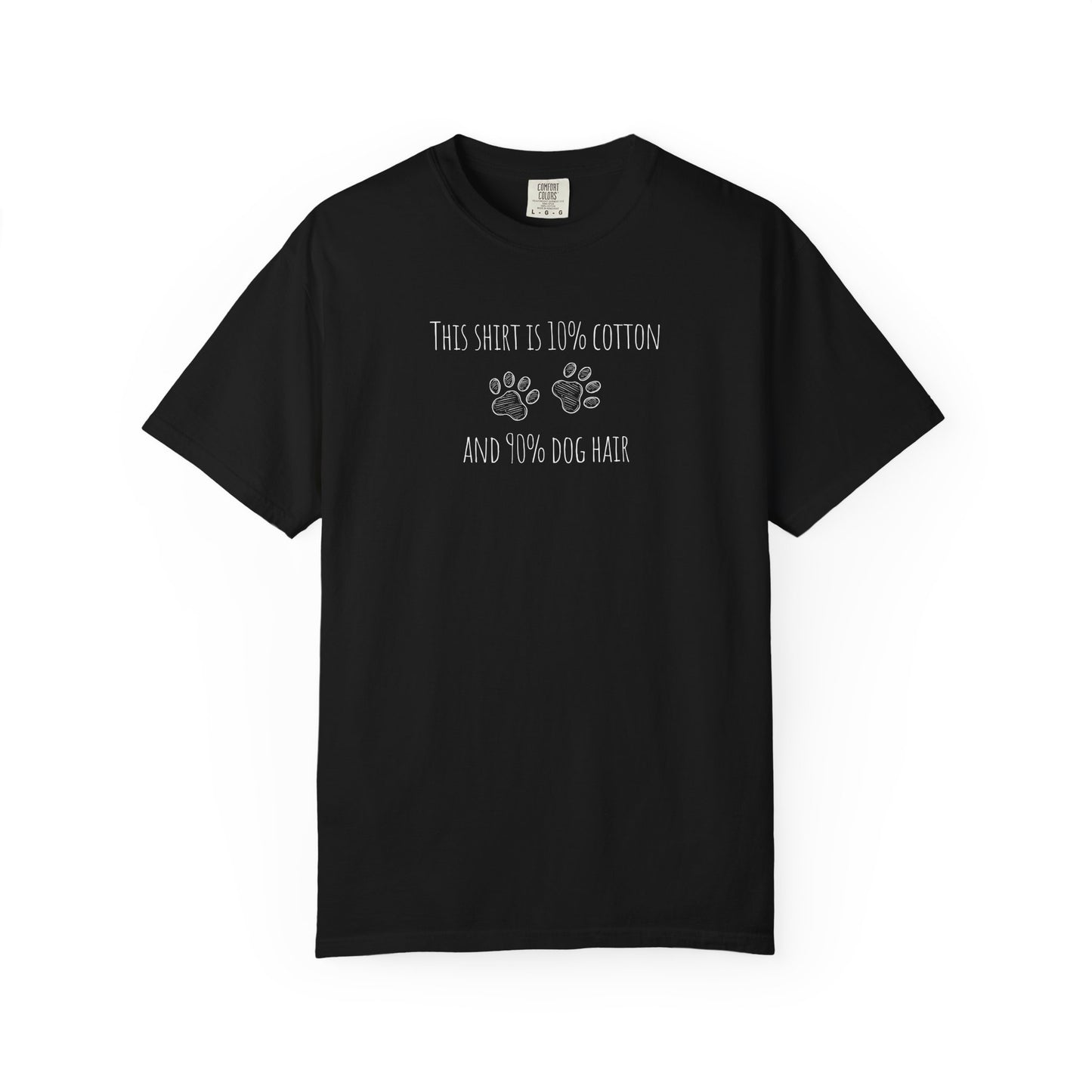 10% cotton 90% dog hair T-shirt