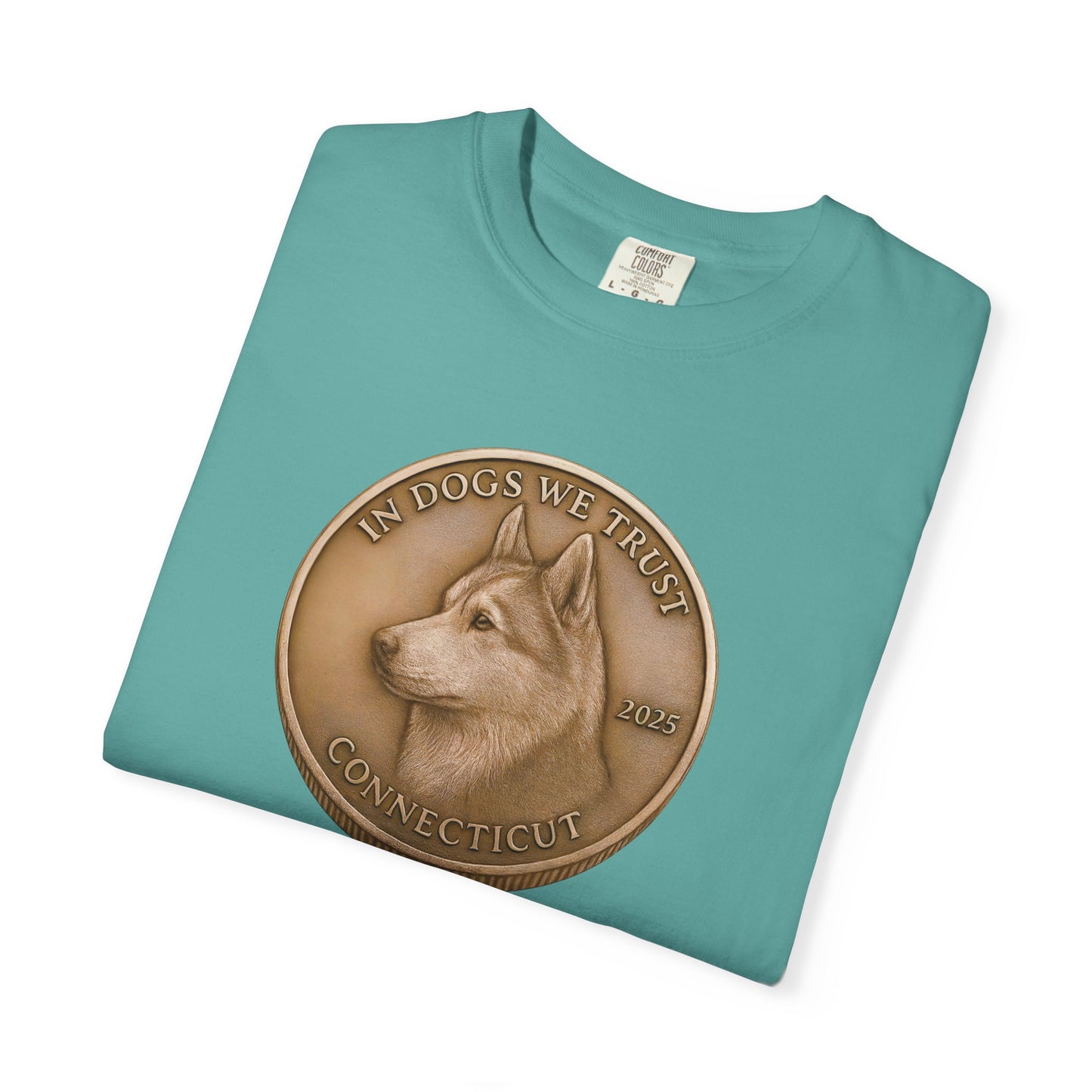 Connecticut State Coin T-Shirt Collection - Proud Dog Breed Illustrations
