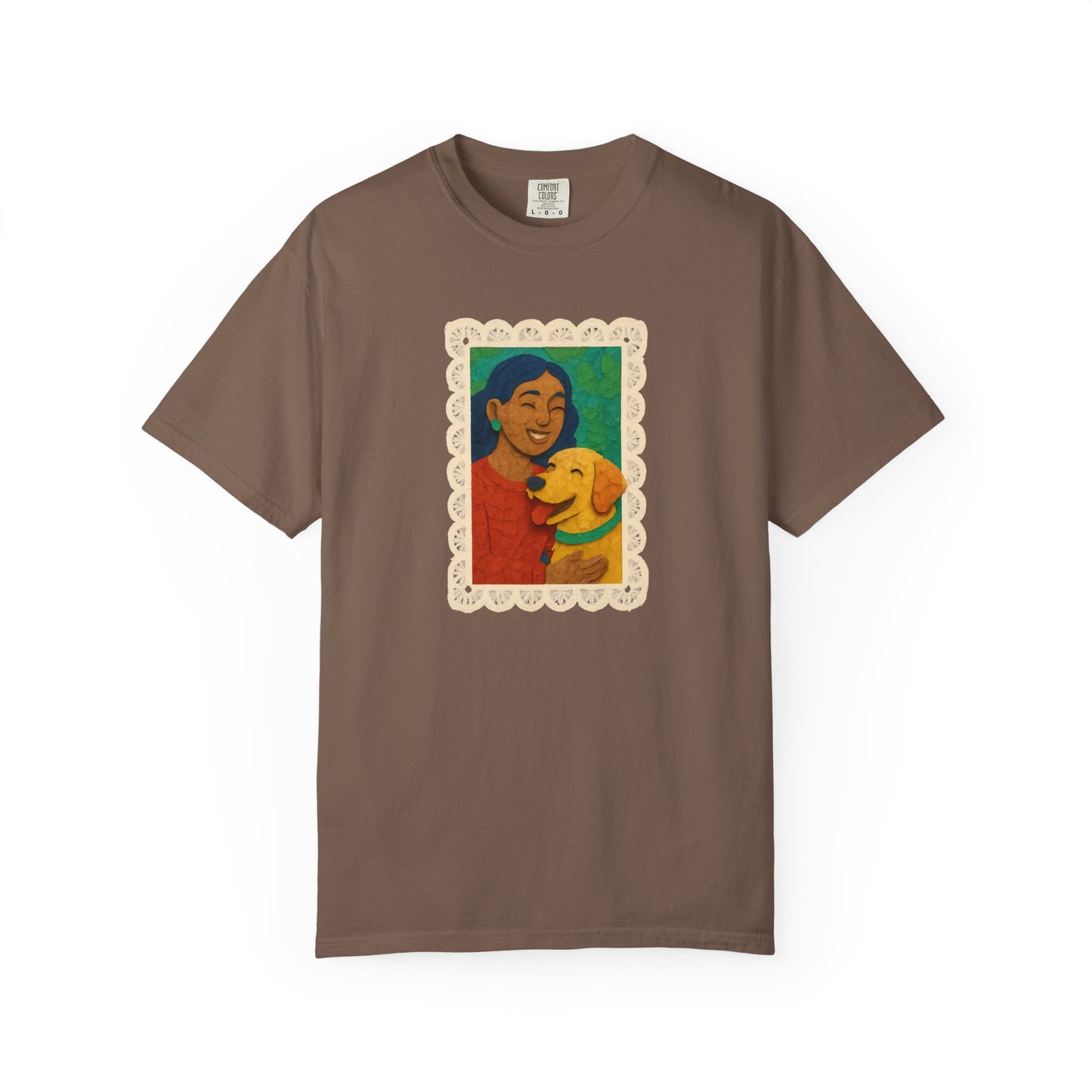 Dog Mom T-shirt - Unisex Garment-Dyed Tee for Dog Lovers