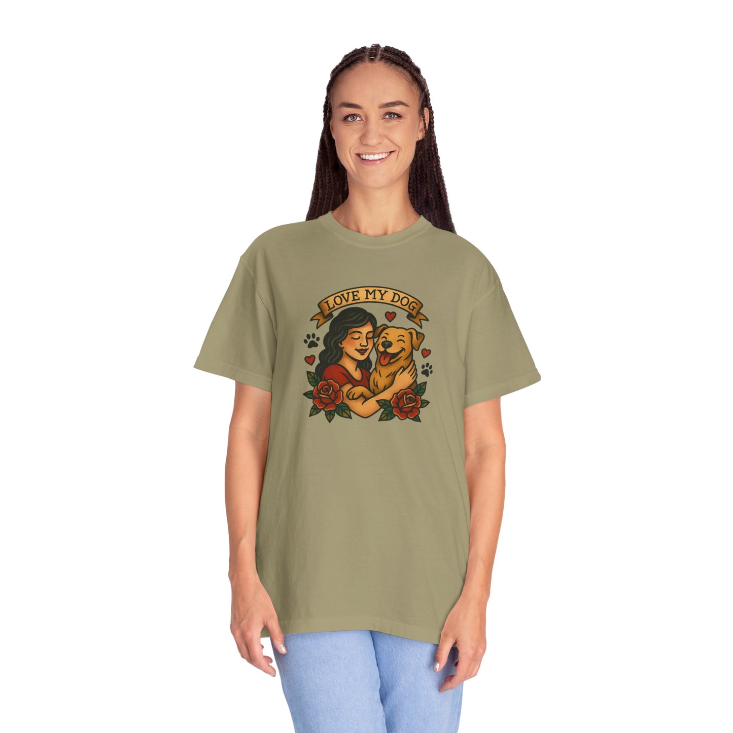Love My Dog T-Shirt, Cute Dog Lover Tee, Pet Owner Gift, Adoption Awareness Shirt, Casual Everyday Wear