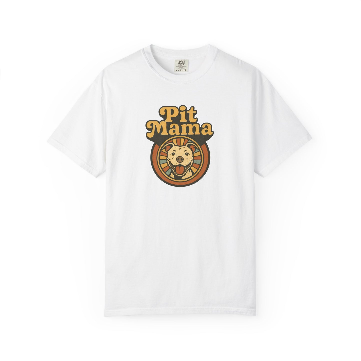 Pit Mama Unisex Garment-Dyed T-shirt | Perfect for Dog Lovers, Animal Advocates, Casual Wear, Mother's Day Gift, Pet Enthusiasts