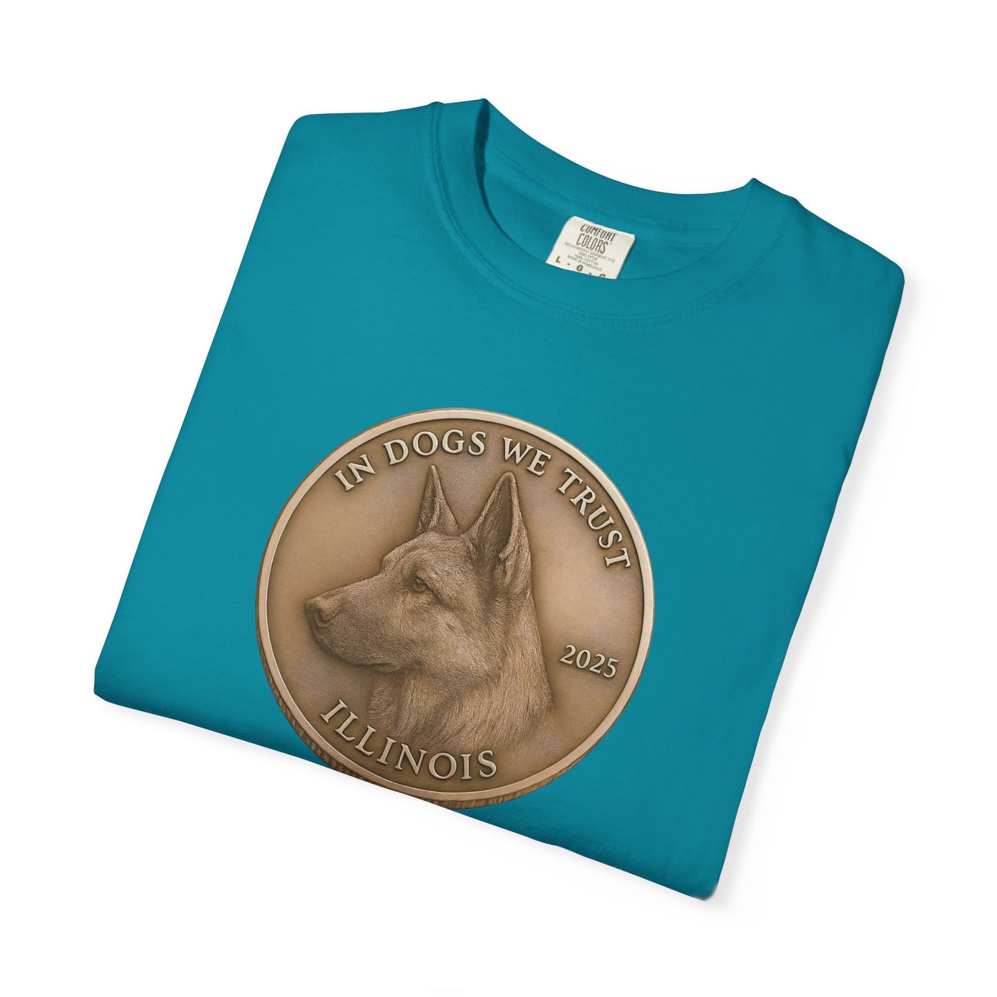 Illinois State Coin T-Shirt Collection - Proud Dog Breed Illustrations