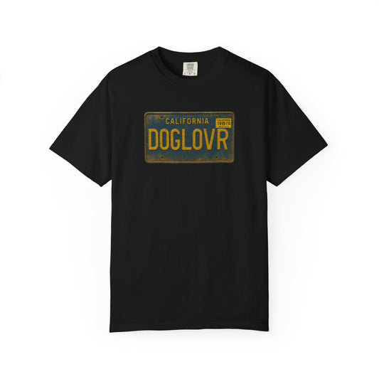 Vintage California DOGLOVR State License Plate T-Shirt