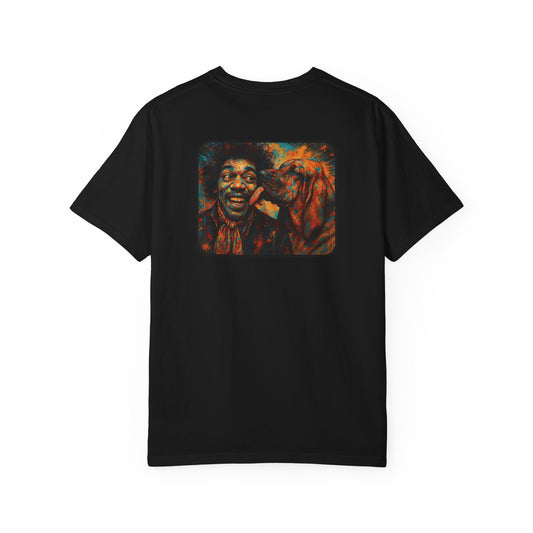Psychedelic Dog T-Shirt - Jimi Hendrix Fun Humorous Design for Men and Women