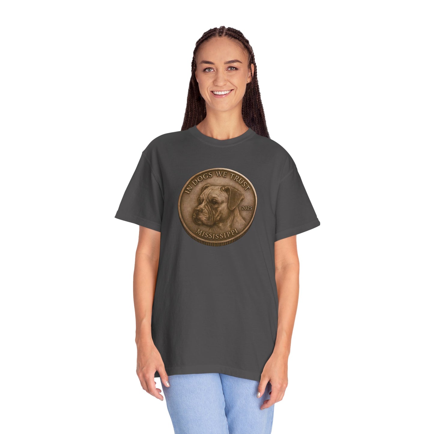 Mississippi DC State Coin T-Shirt Collection - Proud Dog Breed Illustrations