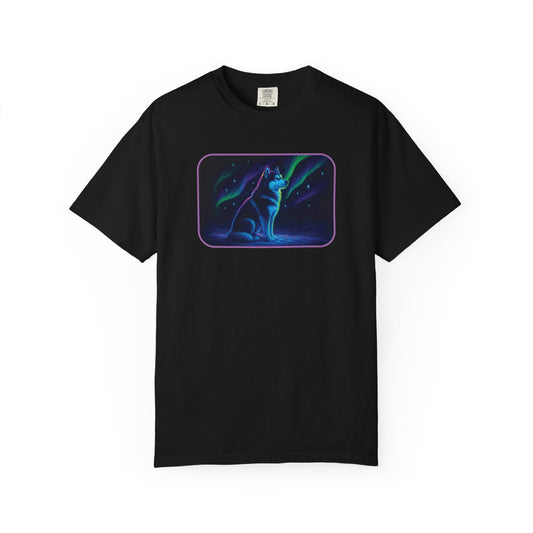 Alaskan Malamute Northern Lights T-shirt