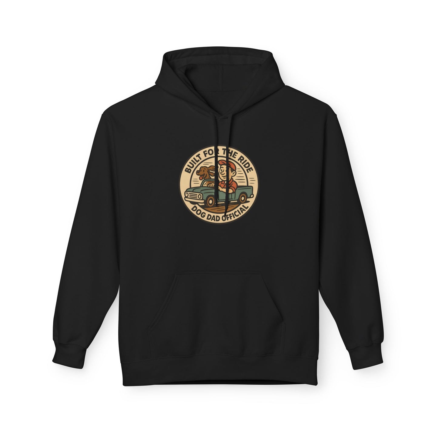 Dog Dad Fleece Hoodie, Unisex Softstyle Hooded Sweatshirt, Perfect Gift for Dog Lovers, Comfortable and Stylish