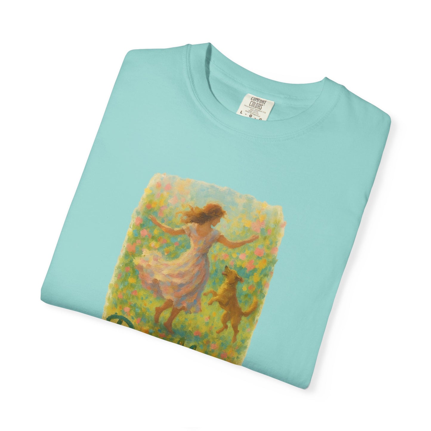 Dog Mom T-Shirt, Cute Animal Lover Tee, Gift for Pet Moms, Garment-Dyed T-Shirt, Casual Summer Shirt, Birthday Gift, Dog Lover Merchandise