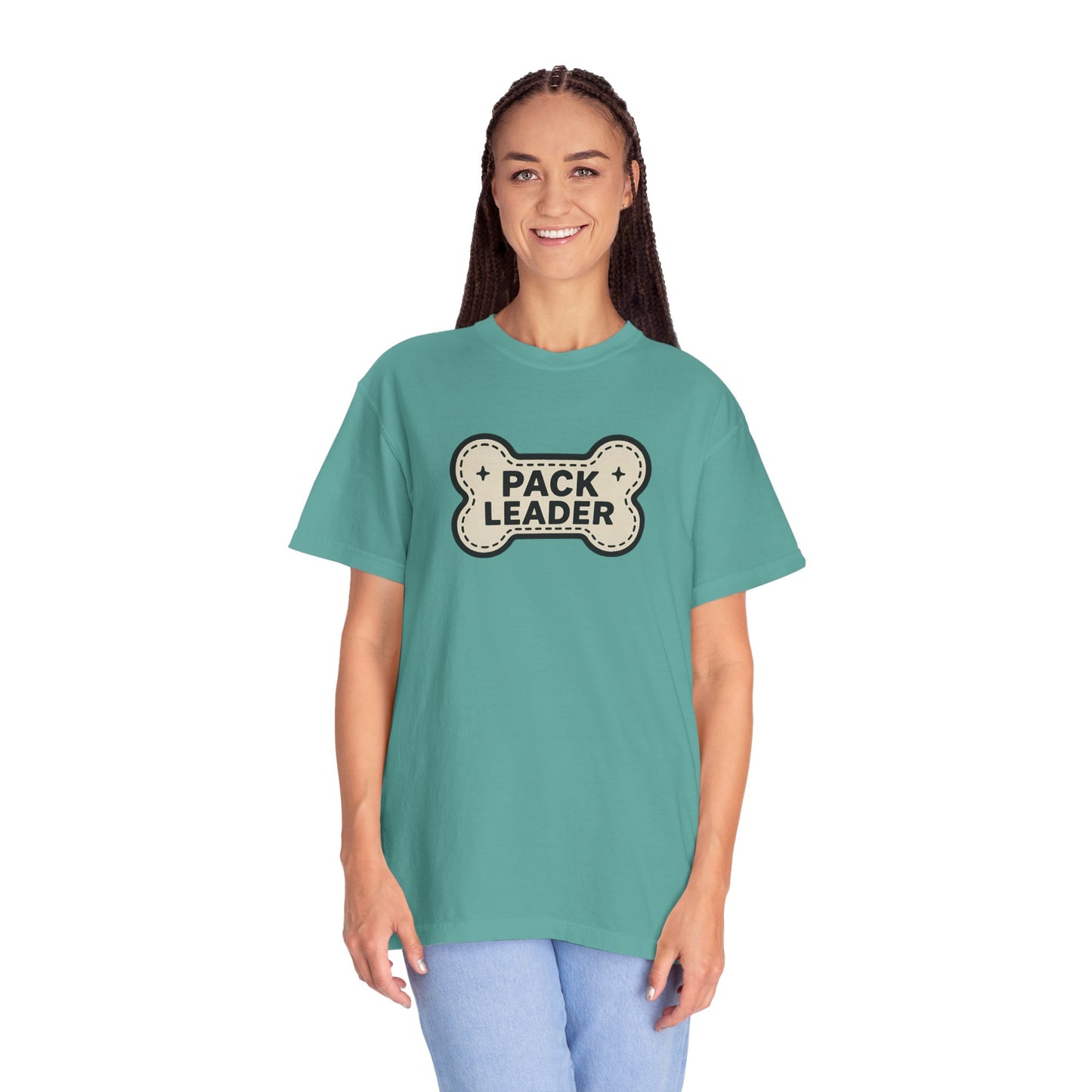Pack Leader Unisex Garment-Dyed T-Shirt | Funny Dog Owner Gift, Pet Lover Tee, Casual Wear, Dog Mom, Animal Rescue Apparel