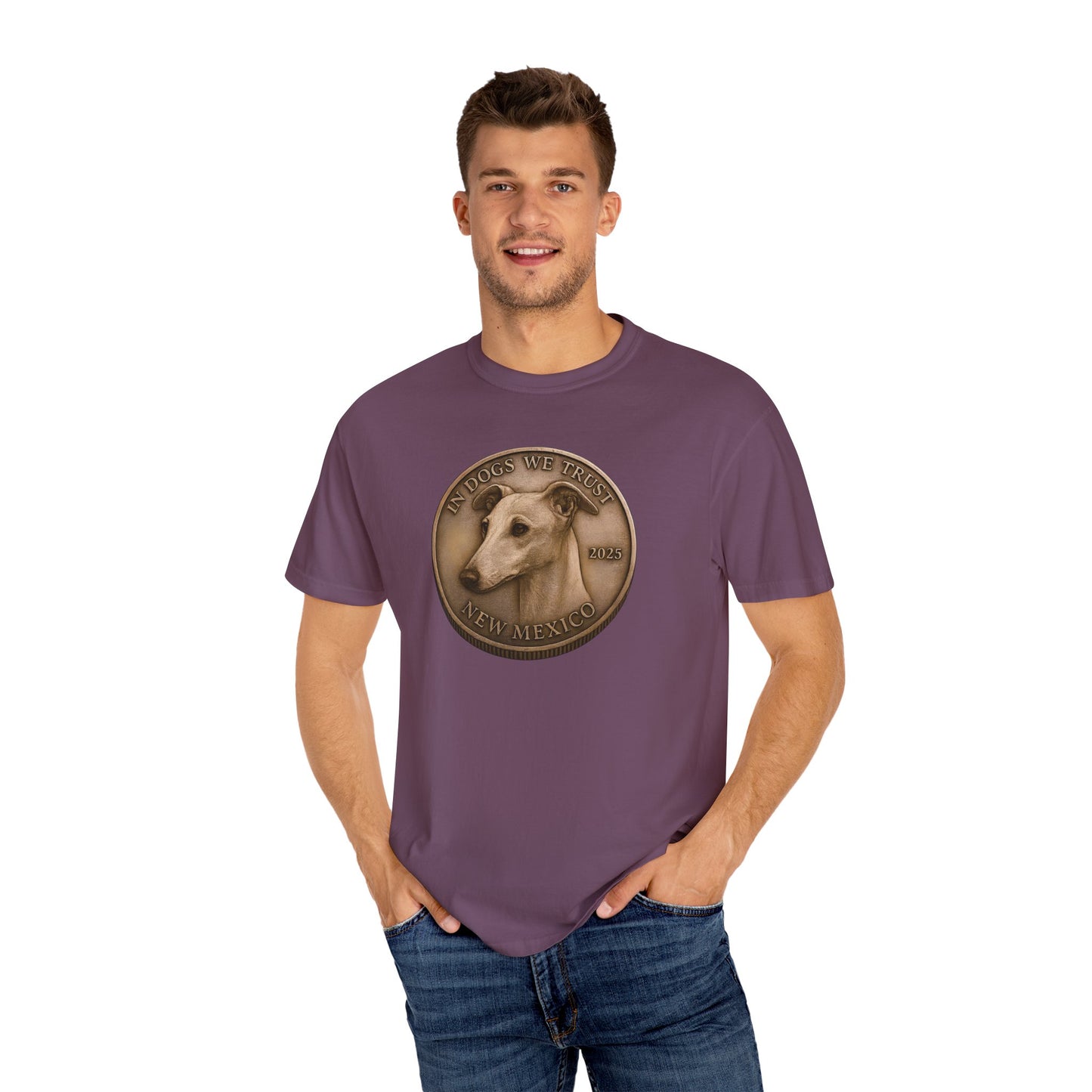 New Mexico State Coin T-Shirt Collection - Proud Dog Breed Illustrations