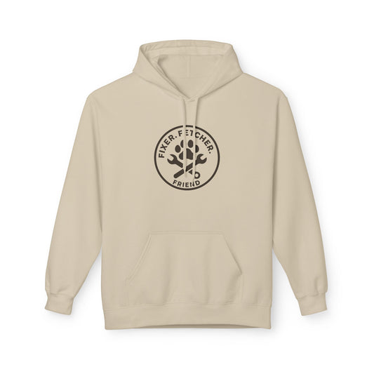 Dog Dad Fleece Hoodie, Unisex Softstyle Hooded Sweatshirt, Perfect Gift for Dog Lovers, Comfortable and Stylish