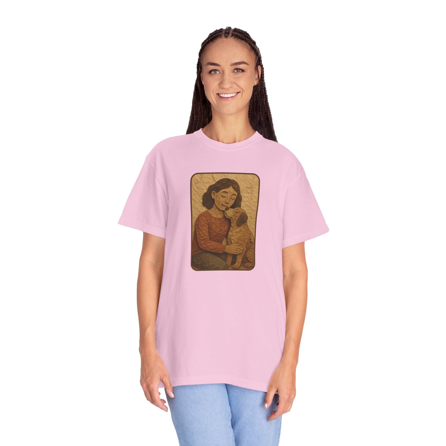 Dog Mom T-shirt - Unisex Garment-Dyed Tee for Pet Lovers