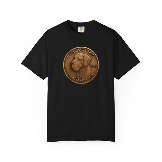 Pennsylvania State Coin T-Shirt Collection - Proud Dog Breed Illustrations