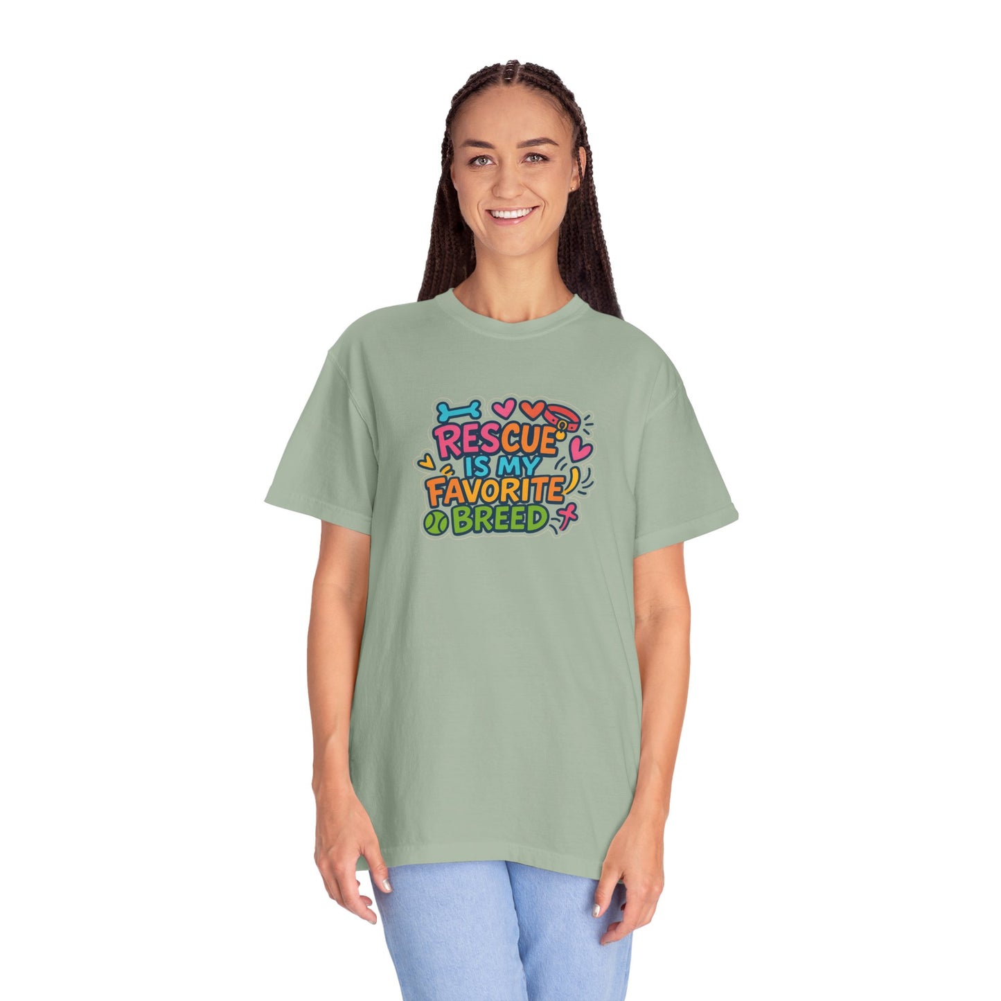 Rescue is my favorite breed -Dog Lover T-Shirt