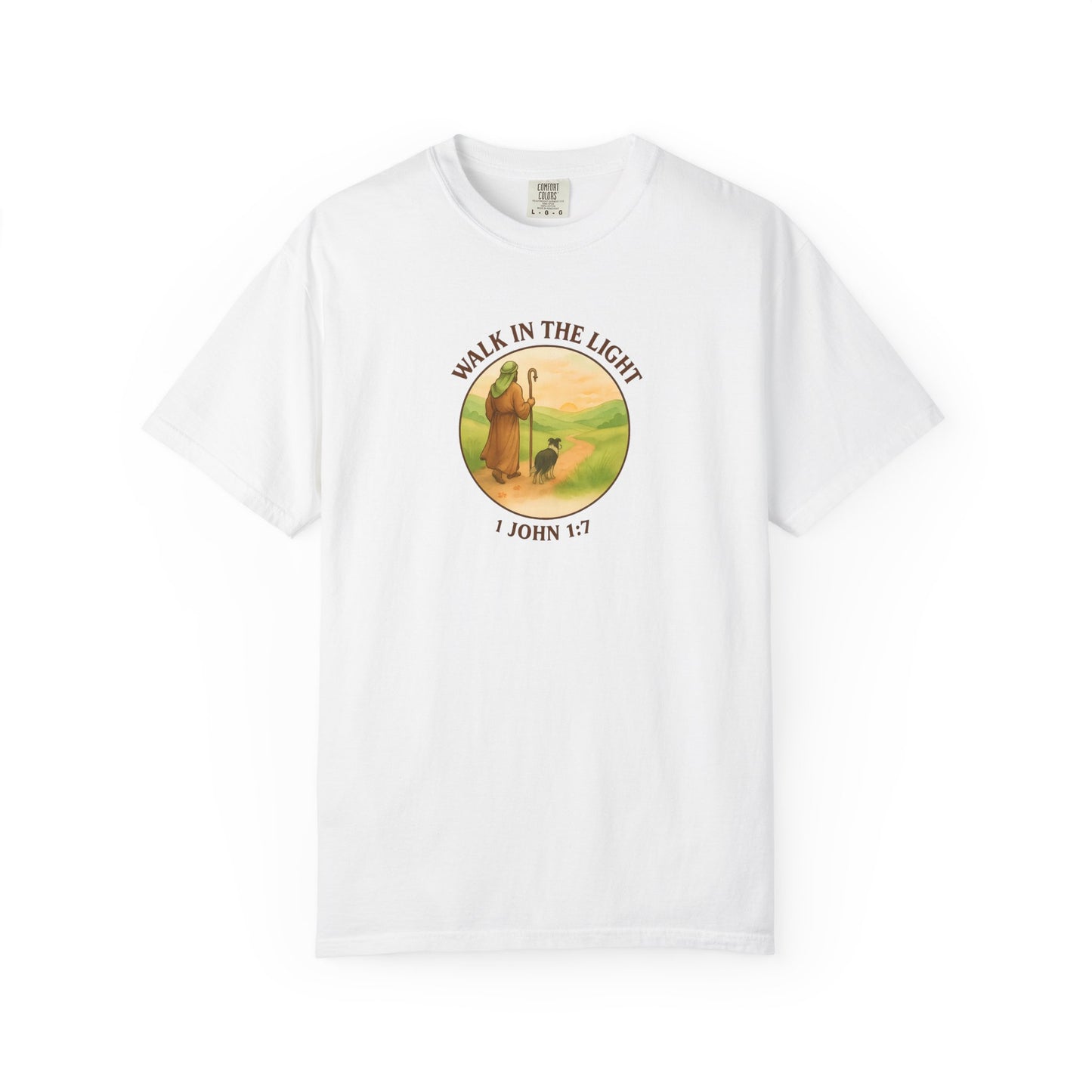 Walk in the light T-Shirt, Casual Fashion Tee, Motivational Gift, Unisex Graphic Tee, Perfect for Gifts and Celebrations