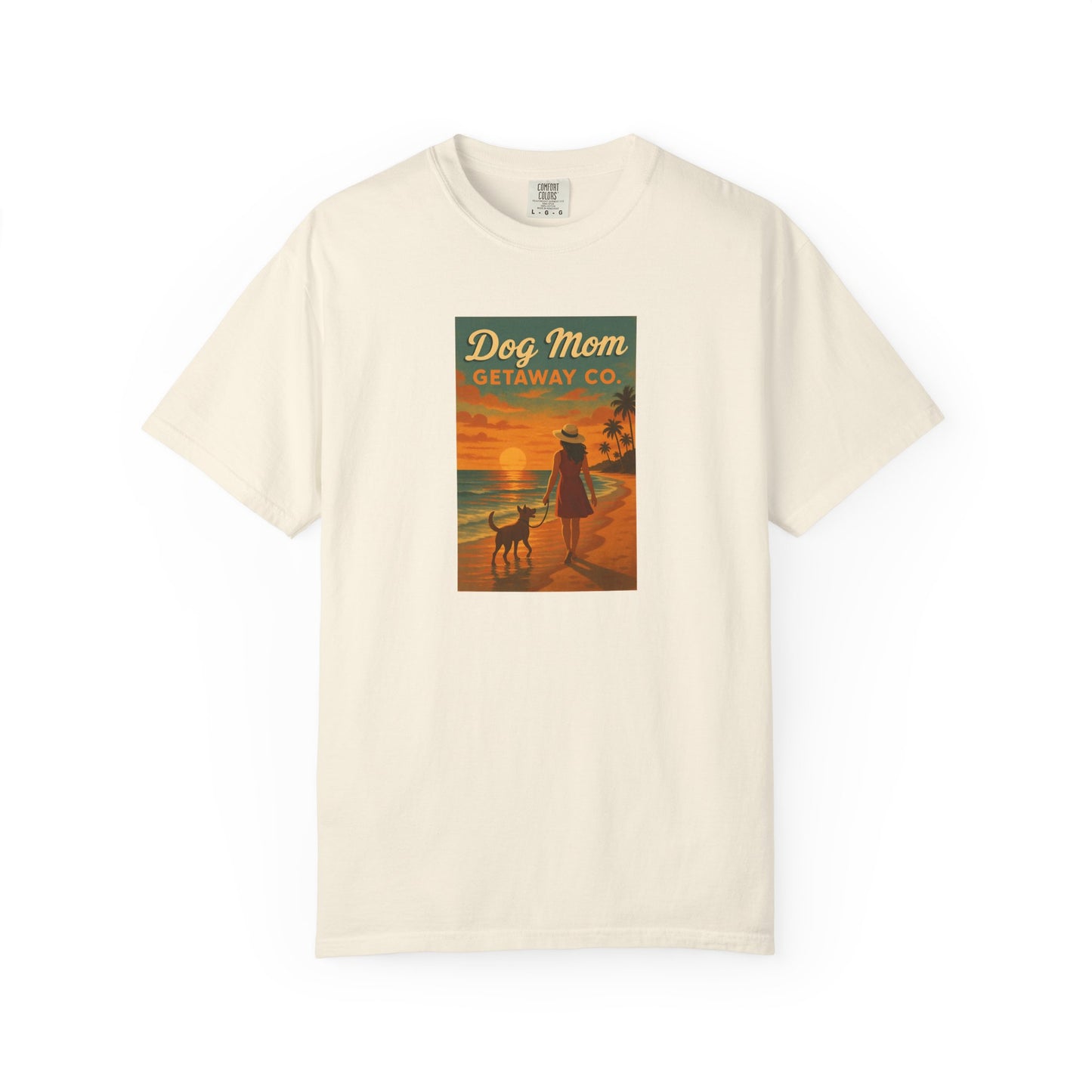 Dog Mom Sunset VacationTee