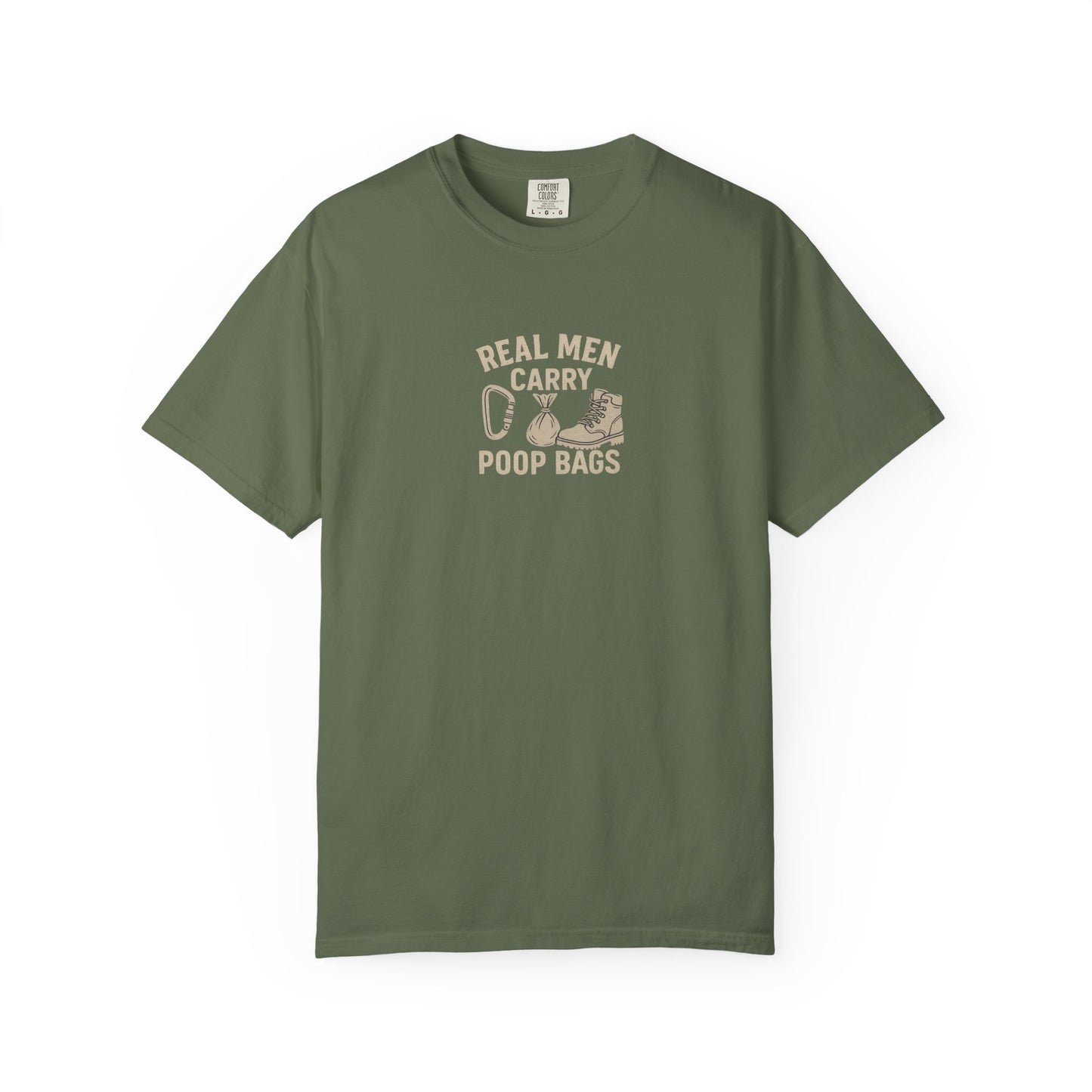 Real Men Carry Poop Bags Dog Dad T-Shirt