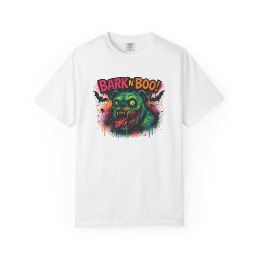 Bark n Boo Graphic Tee, Unisex Spooky Shirt, Gifts for Dog Lovers, Fall Festival Apparel