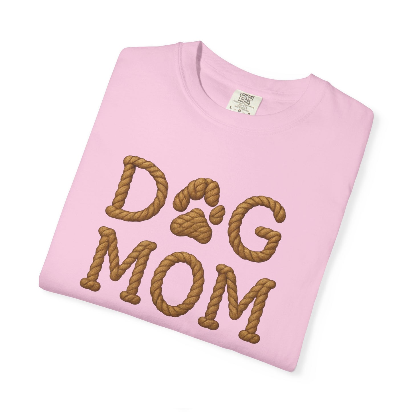 Dog Mom Garment-Dyed T-Shirt, Unisex Pet Lover Tee, Gift for Dog Owners, Casual Wear, Dog Themed Apparel, Animal Lover Clothing