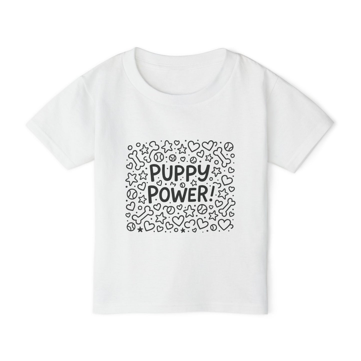 Puppy Power Toddler T-shirt | Cute Kids Tee, Dog Lover Gift, Baby Shower Outfit, Birthday Apparel, Fun Playwear