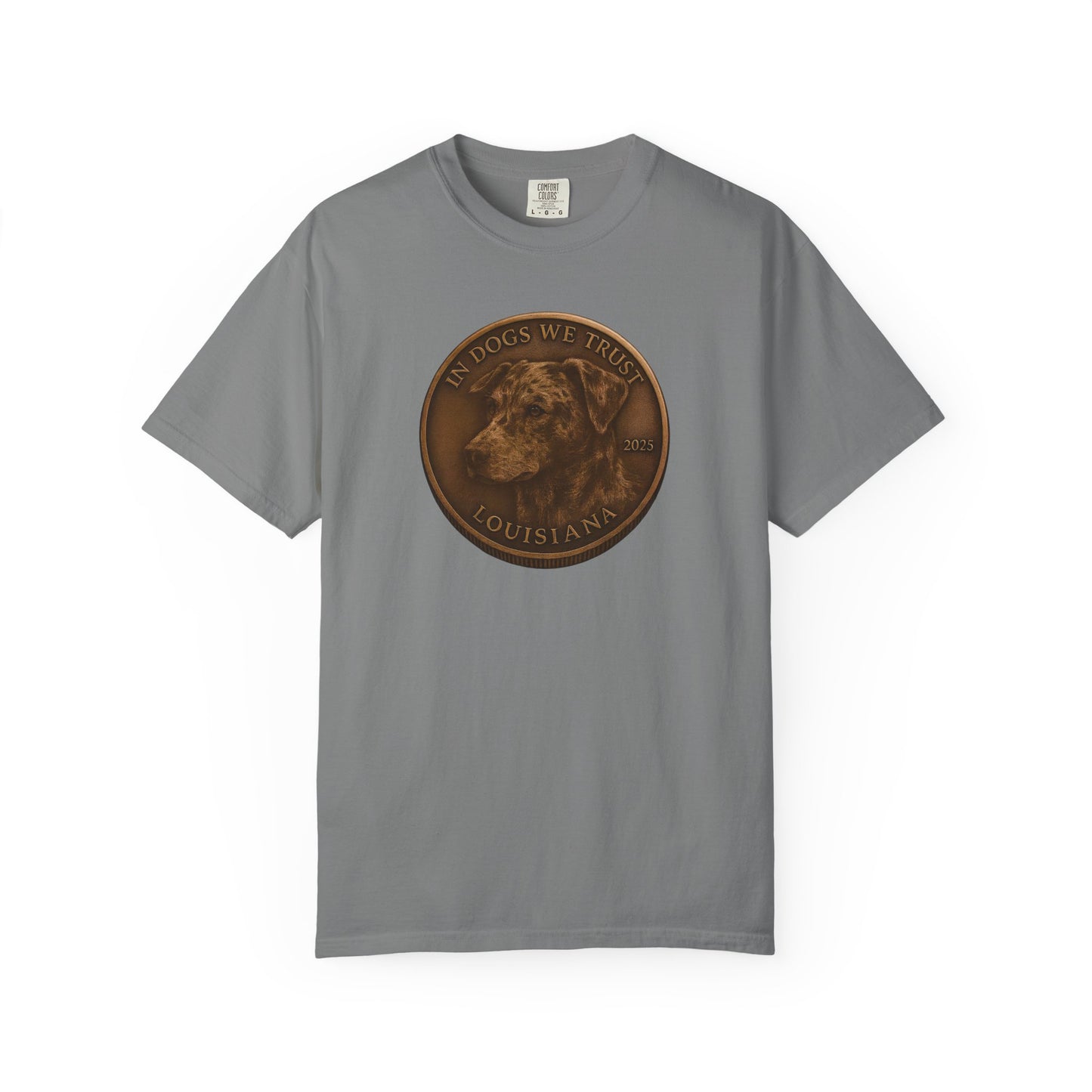 Louisiana State Coin T-Shirt Collection - Proud Dog Breed Illustrations