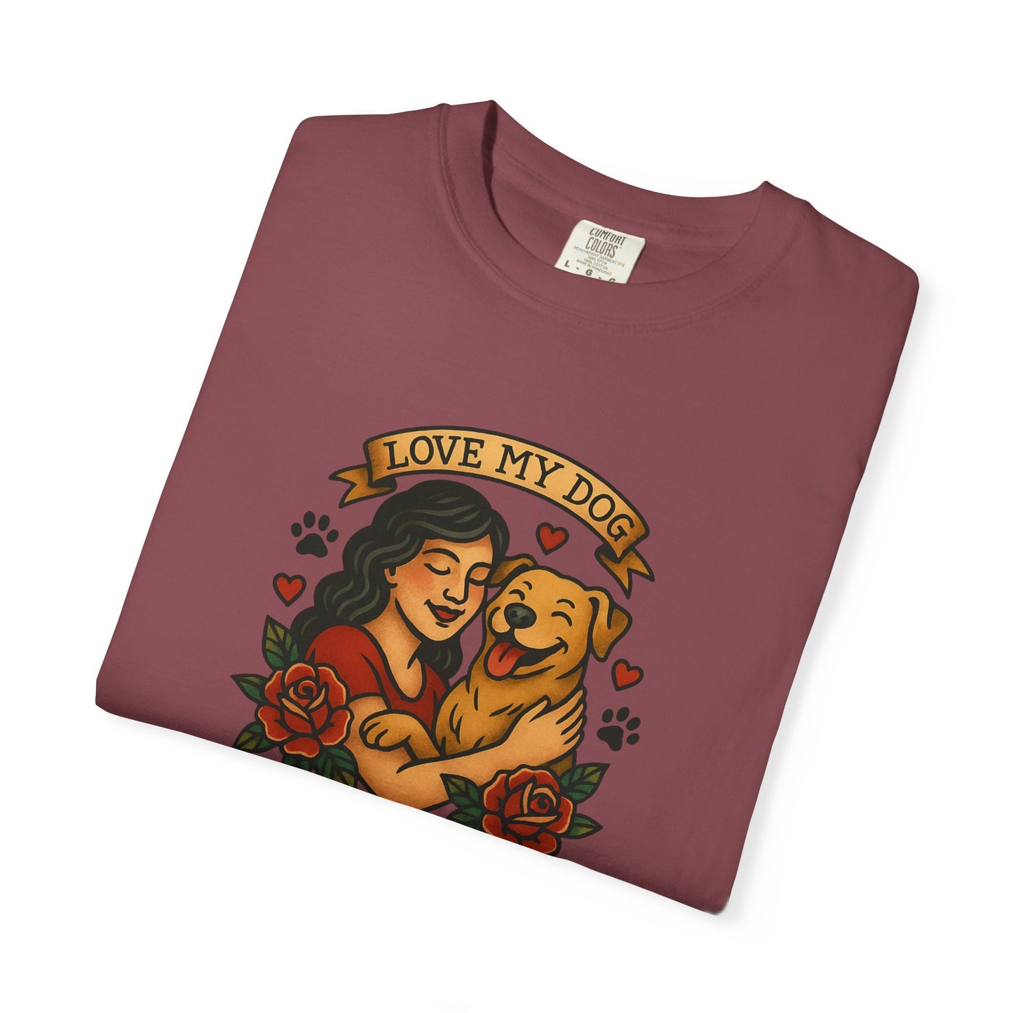 Love My Dog T-Shirt, Cute Dog Lover Tee, Pet Owner Gift, Adoption Awareness Shirt, Casual Everyday Wear