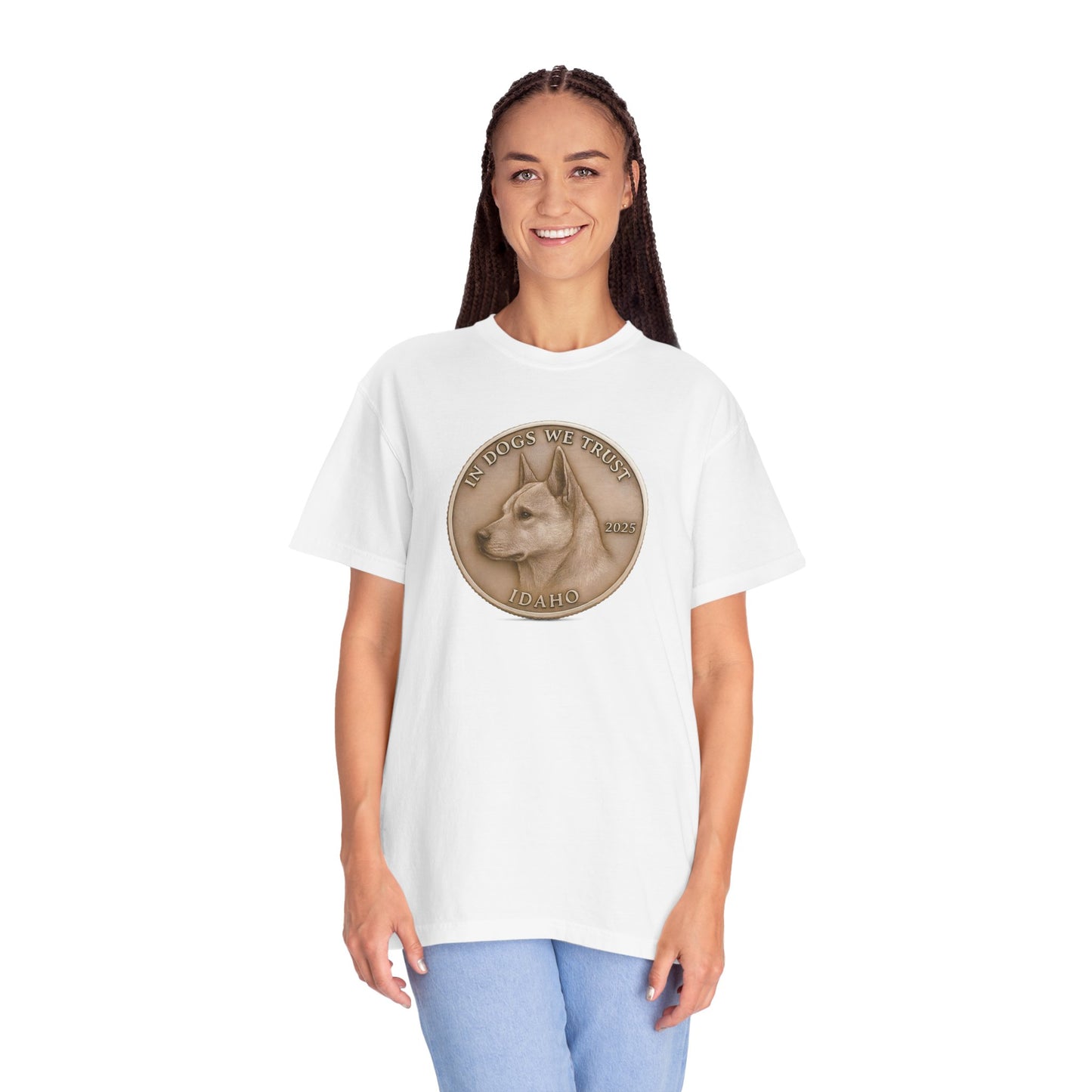 Idaho State Coin T-Shirt Collection - Proud Dog Breed Illustrations