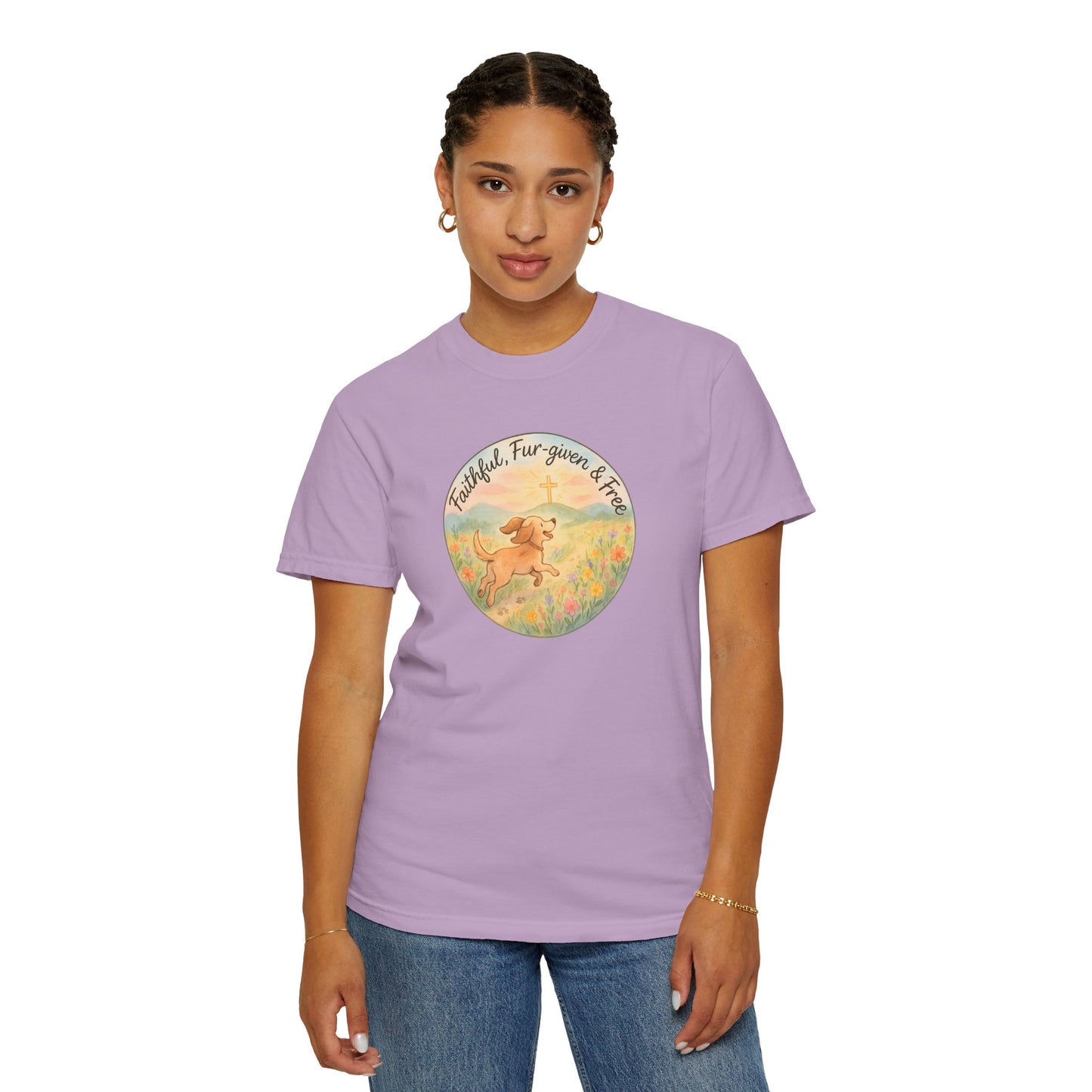 Faithful Dog Lover T-Shirt, Garment-Dyed Tee, Perfect Gift for Dog Owners, Pet Lovers, Animal Rescue Advocates, Casual Wear
