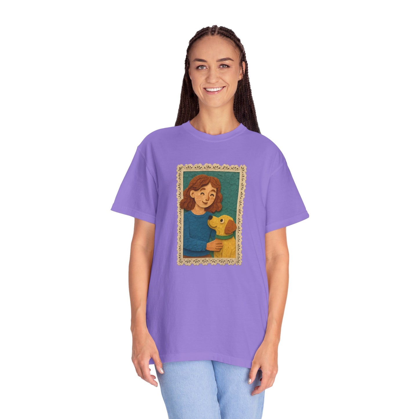 Dog Mom T-shirt - Unisex Garment-Dyed Tee for Pet Lovers