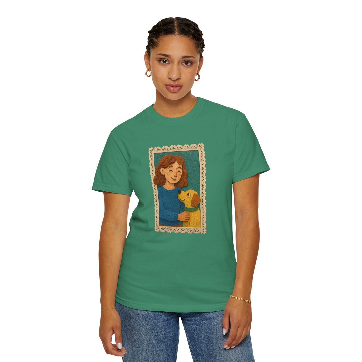 Dog Mom T-shirt - Unisex Garment-Dyed Tee for Pet Lovers