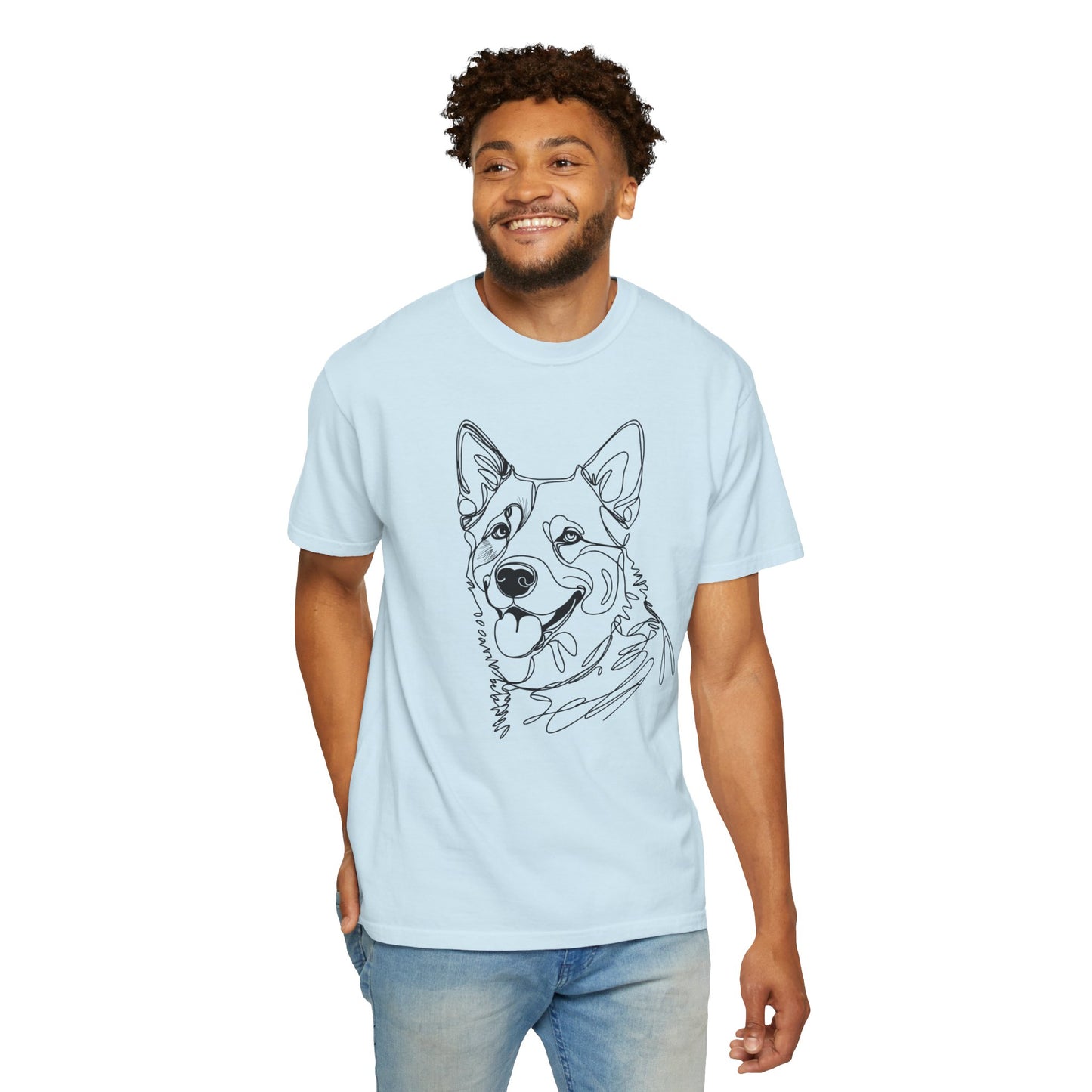 Blue Heeler Line Art Tee