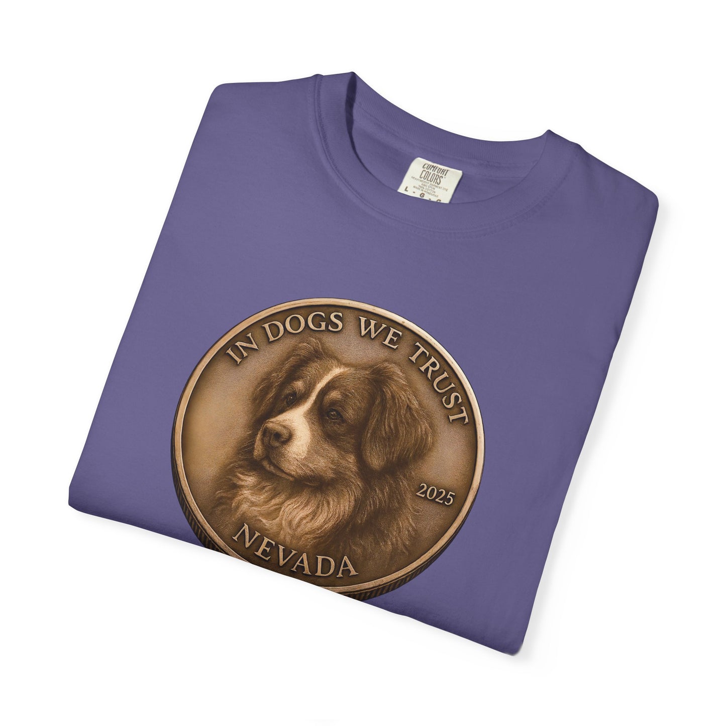 Nevada State Coin T-Shirt Collection - Proud Dog Breed Illustrations