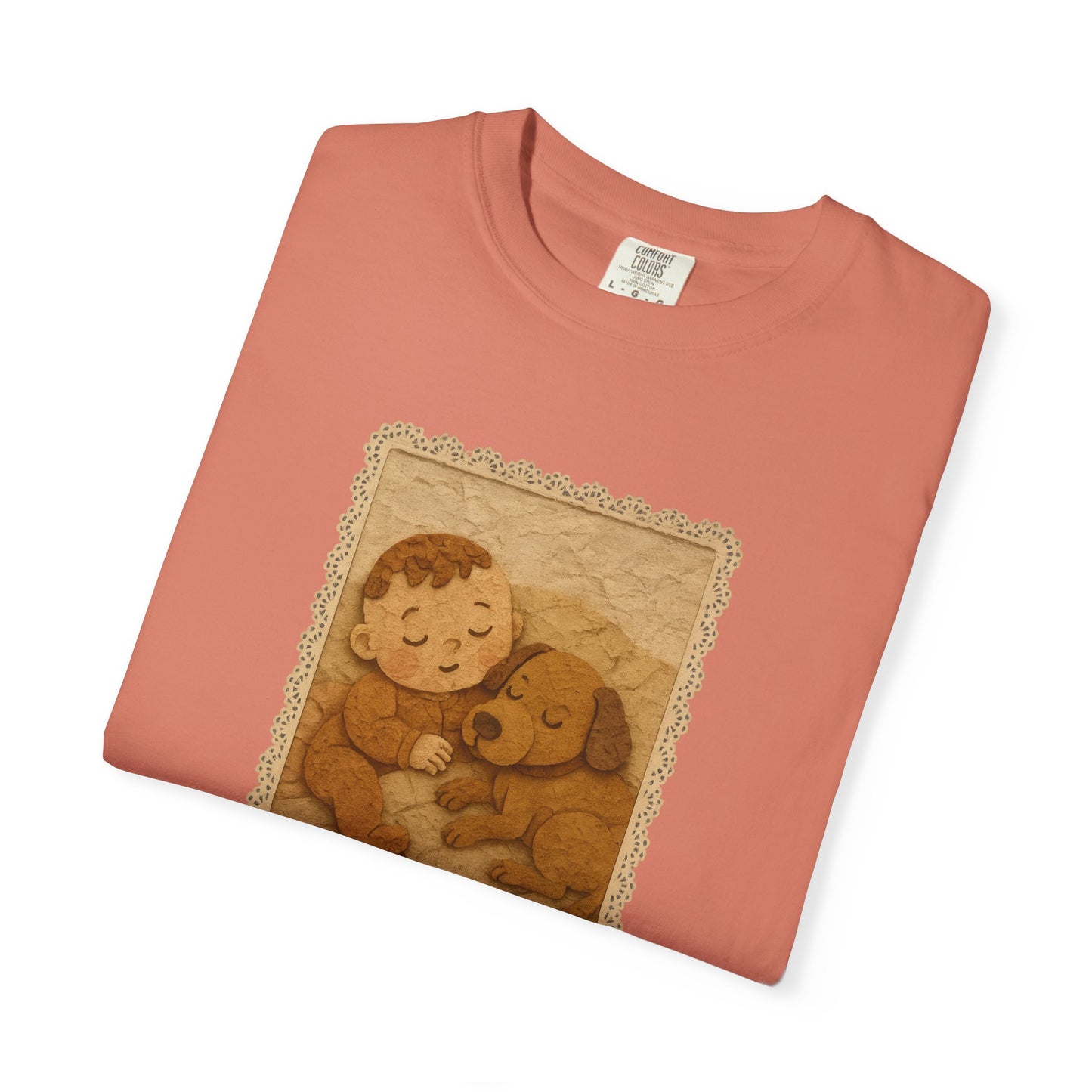 Cute Baby & Puppy Graphic Tee, Cozy Shirt for Dog Lovers and Parents, Gifts for Baby Showers, Birthdays, or Any Celebration