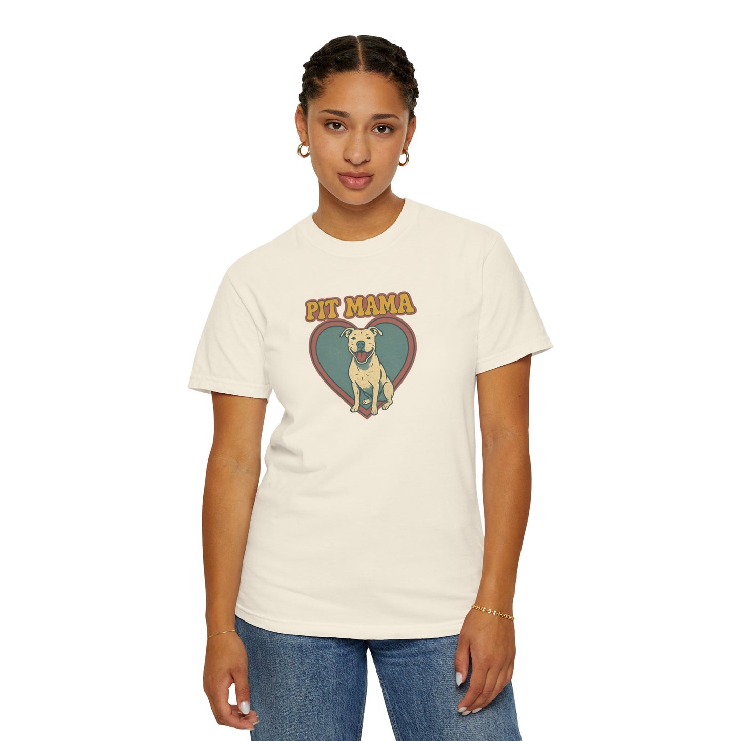 Pit Mama Unisex T-Shirt - Perfect Gift for Dog Lovers, Pet Owners, Animal Rescue Advocates, Dog Mom Apparel