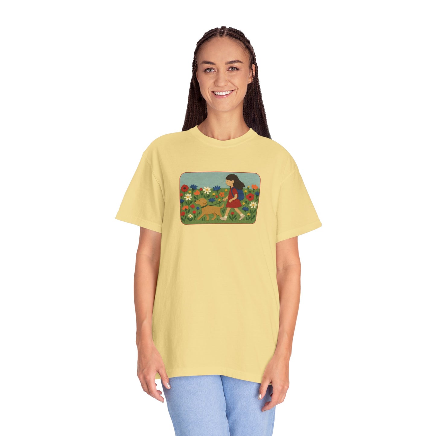 Dog Walking Collage T-shirt