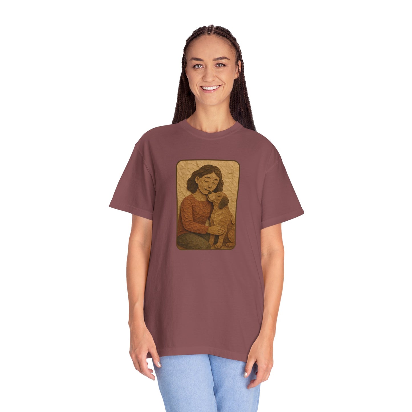 Dog Mom T-shirt - Unisex Garment-Dyed Tee for Pet Lovers
