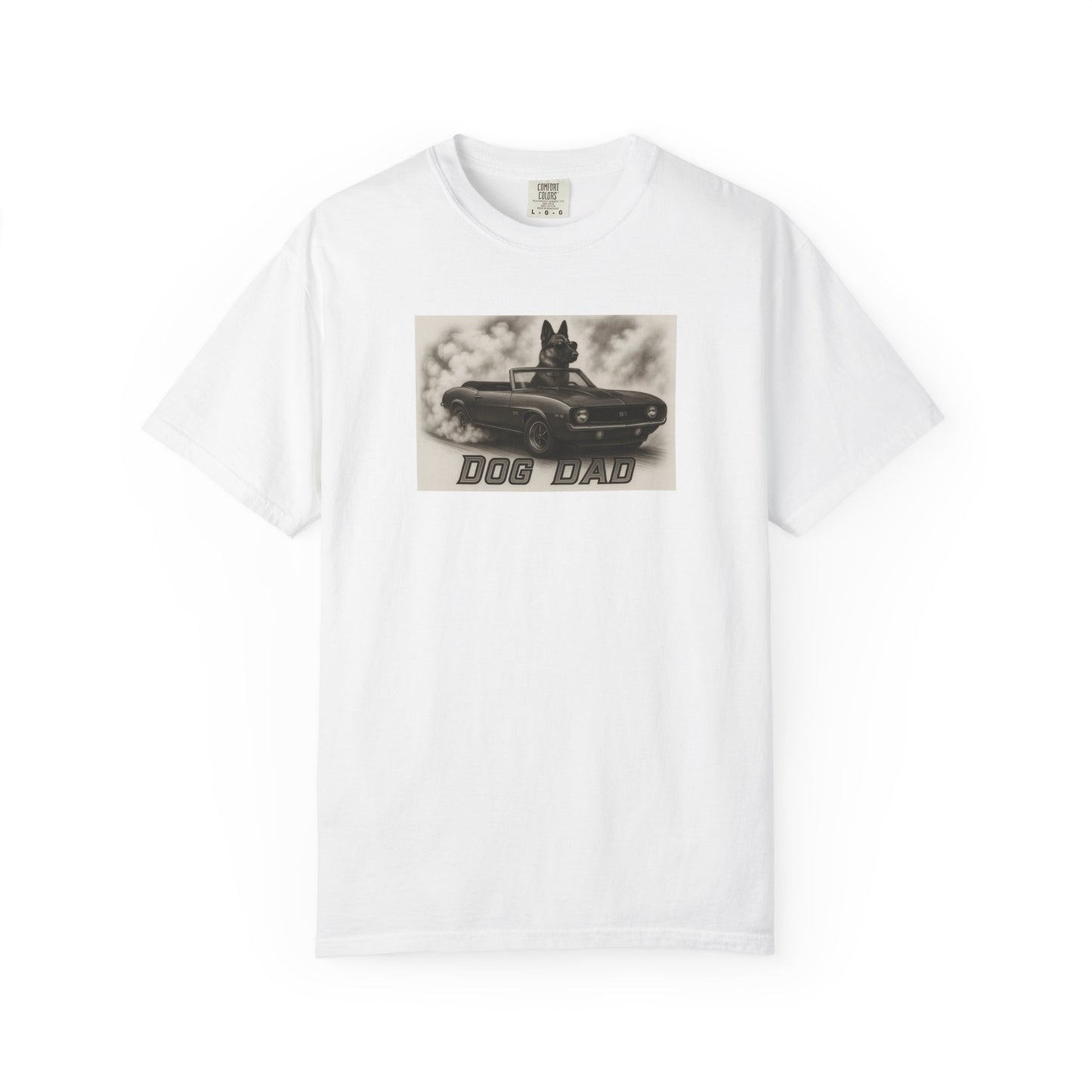 Dog Dad - German Sheppard - Cool Dogs in Cool Cars T-Shirt Collection