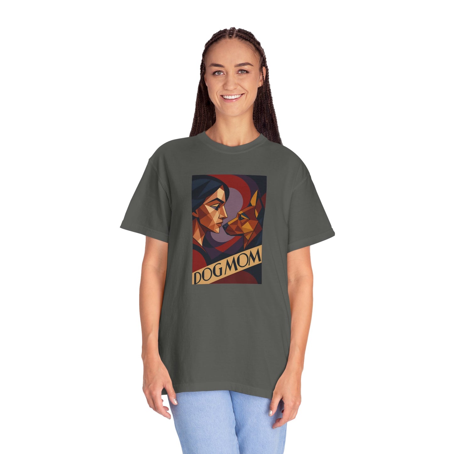 Dog Mom Graphic T-Shirt, Perfect Gift for Pet Lovers, Animal Lover Tee, Birthday Gift for Mom, Comfortable Casual Wear, Everyday Style