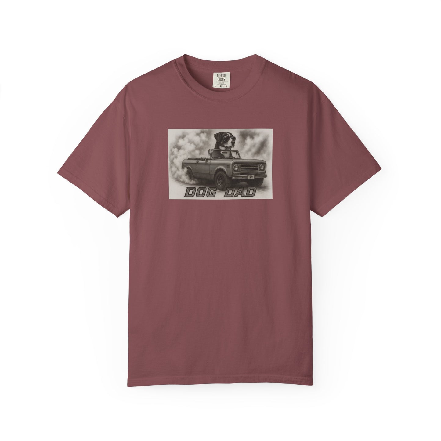 Dog Dad - Swiss Mountain Dog - Cool Dogs in Cool Cars T-Shirt Collection