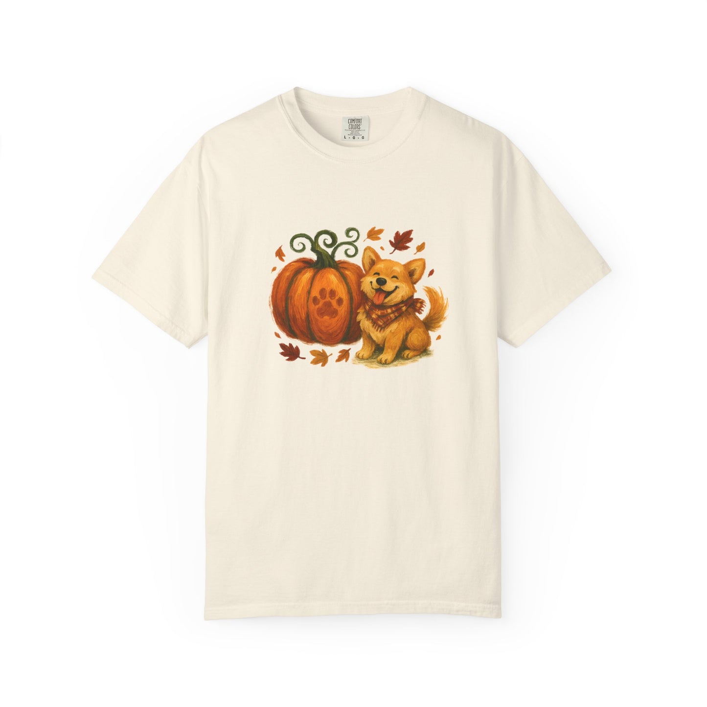 Autumn Corgi with a Pumpkin T-Shirt