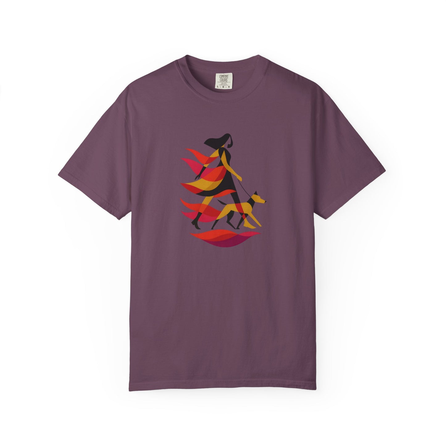 Nature-Inspired Dog Mom Walking Tee