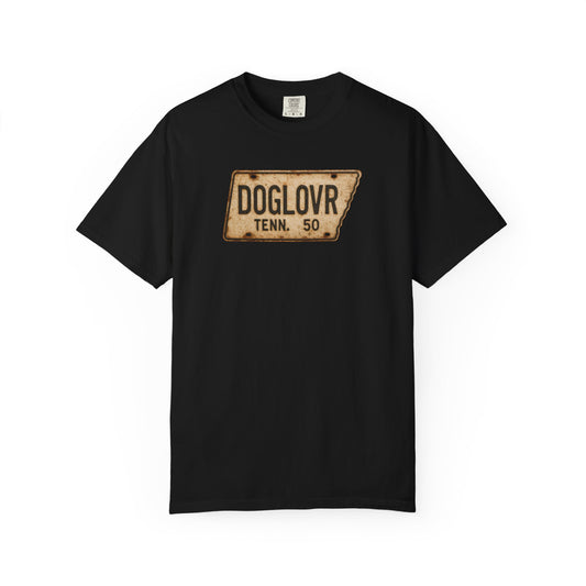 Vintage Tennessee DOGLOVR State License Plate T-Shirt