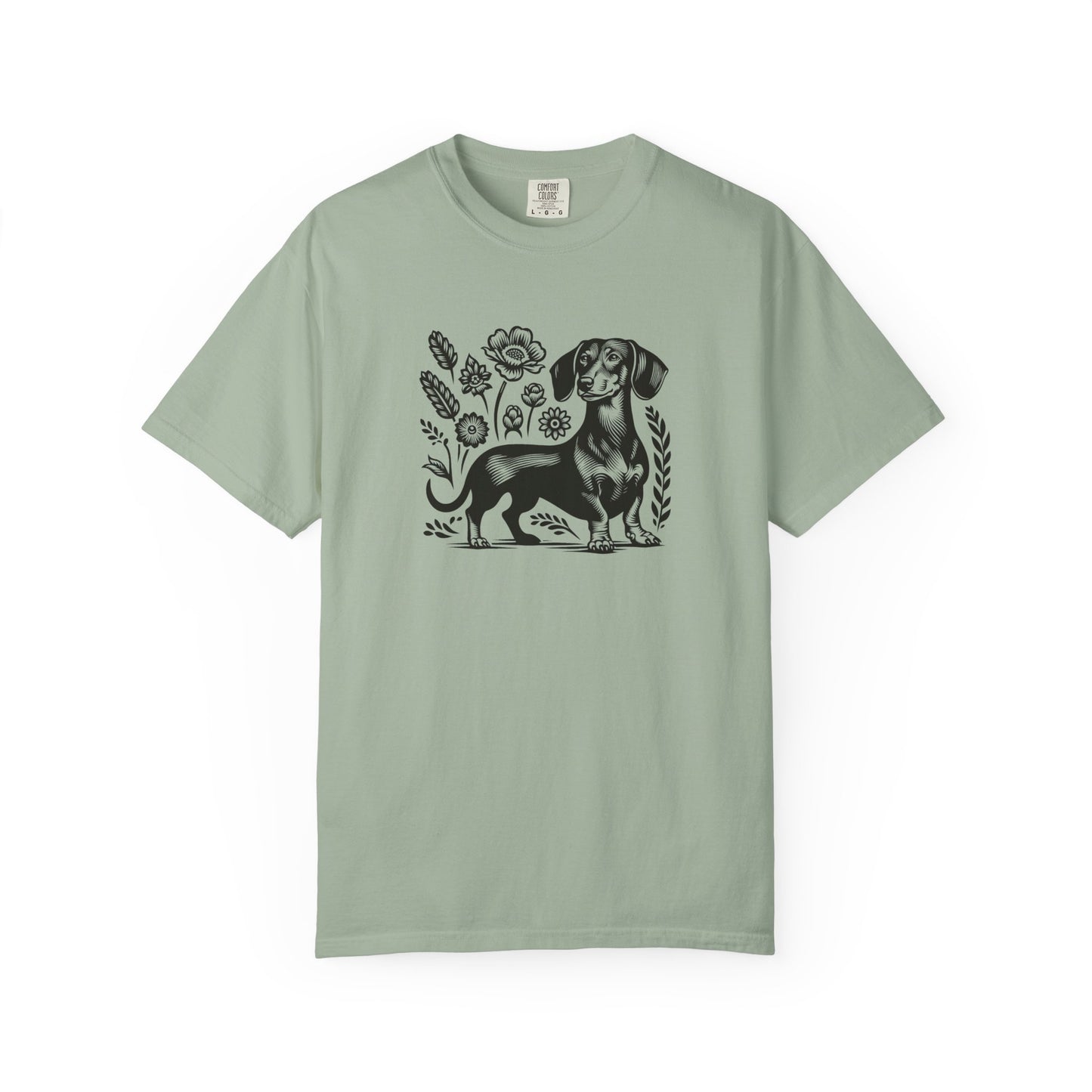 Floral Dachshund T-Shirt
