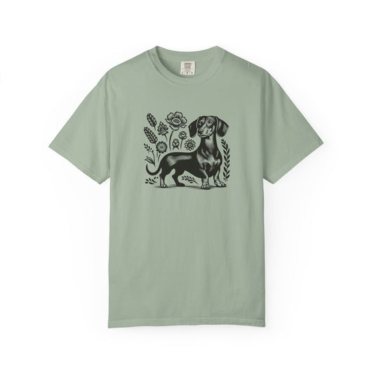 Floral Dachshund T-Shirt