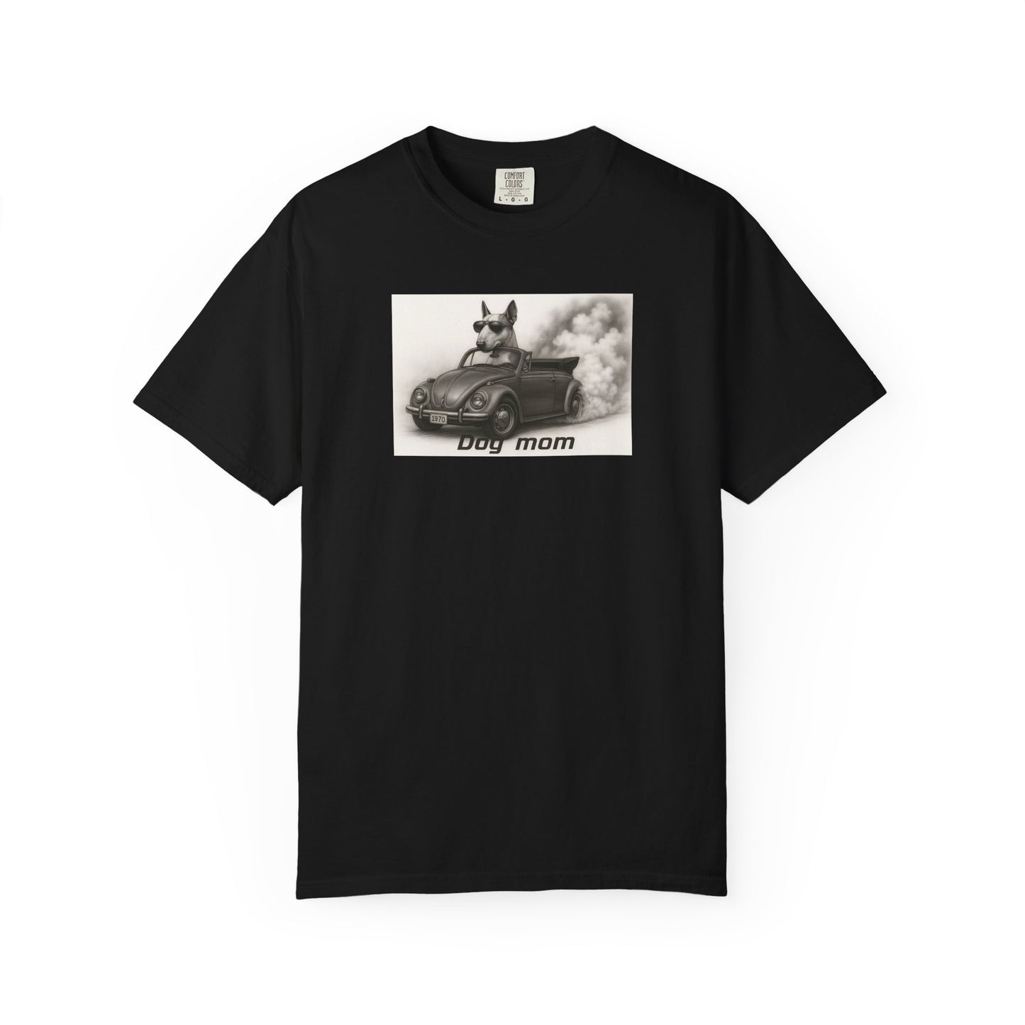Dog Mom - Bull Terrier - “Cool Dogs in Cool Cars” T-Shirt Collection