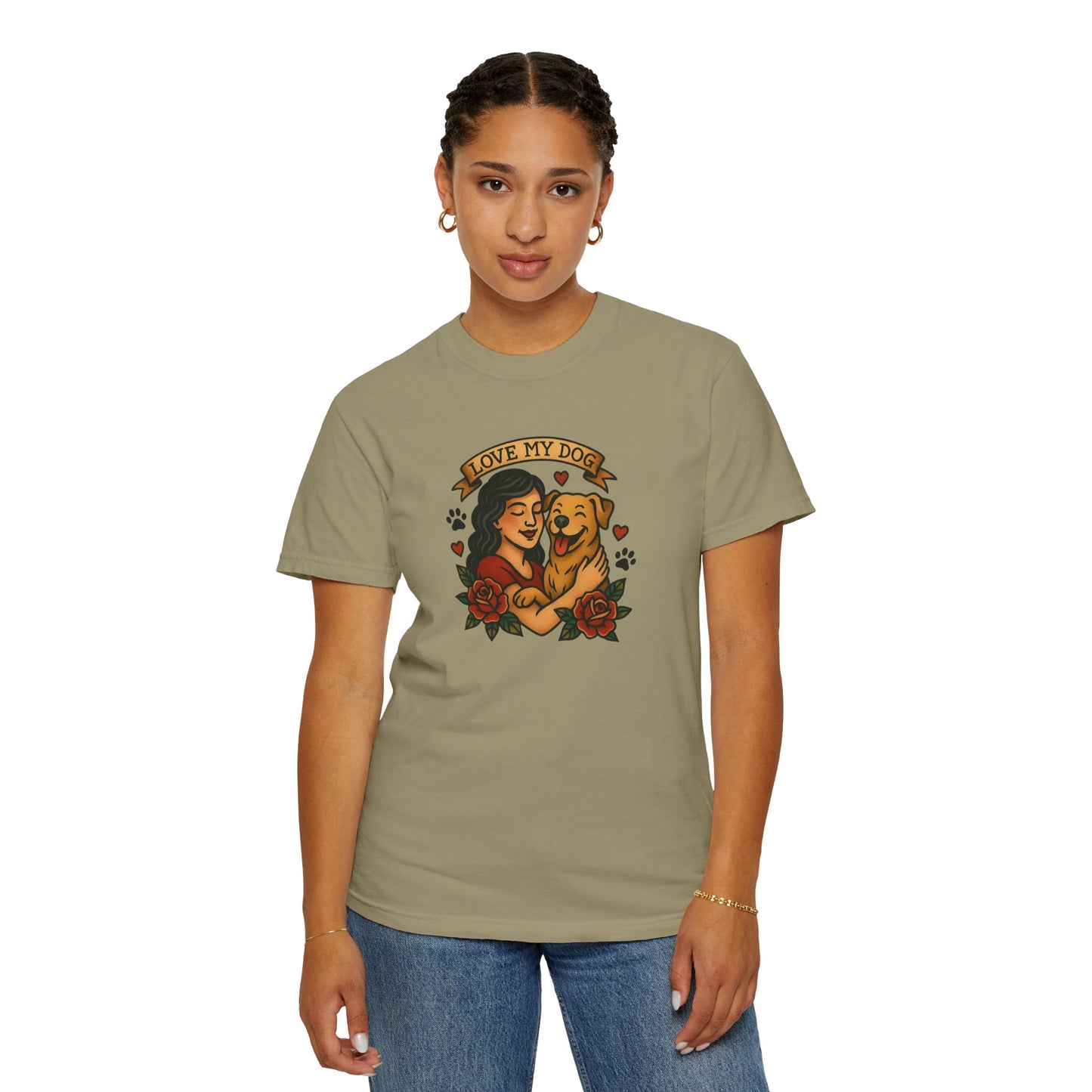 Love My Dog T-Shirt, Cute Dog Lover Tee, Pet Owner Gift, Adoption Awareness Shirt, Casual Everyday Wear