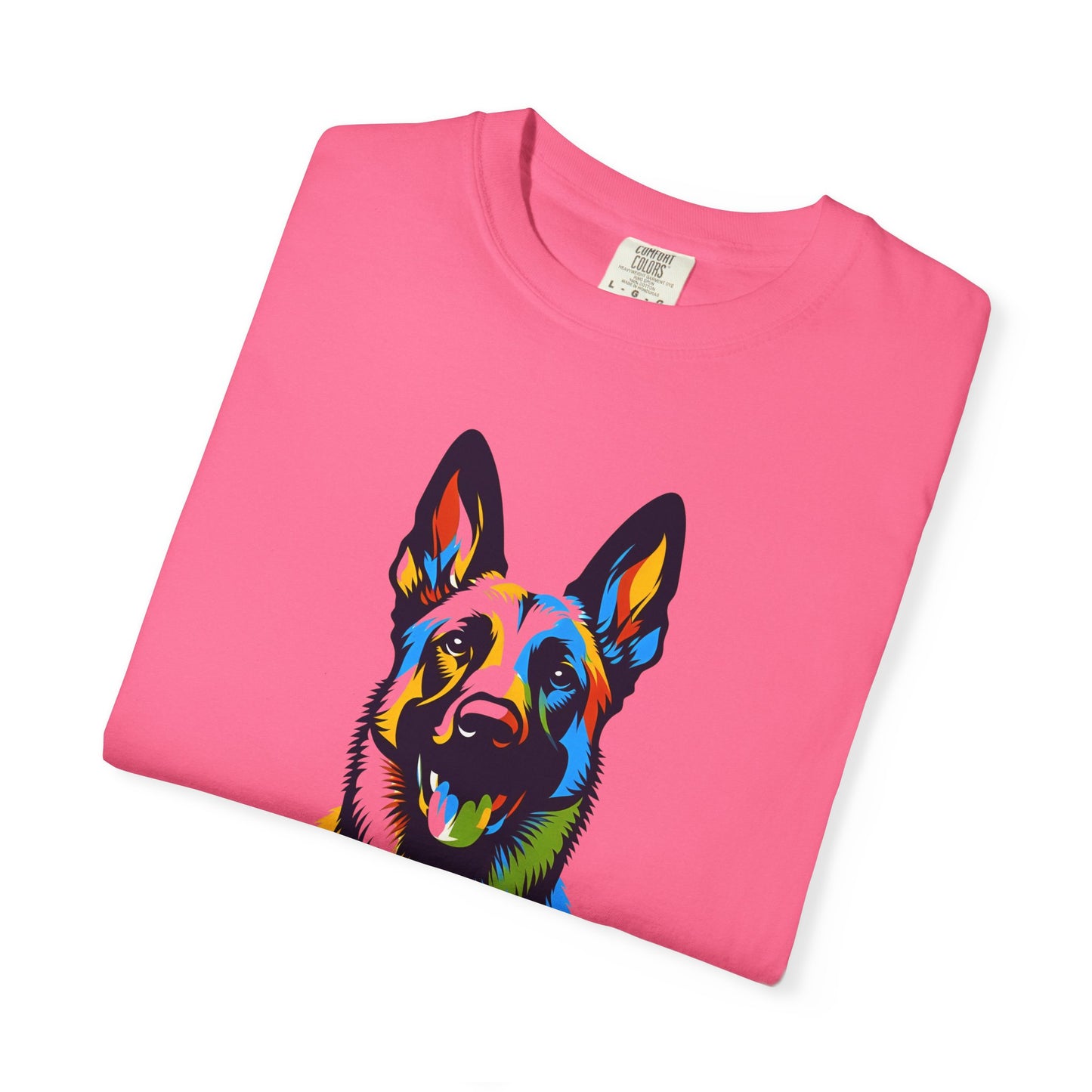 Colorful Belgium Malinois Art Unisex T-Shirt - Perfect for Pet Lovers