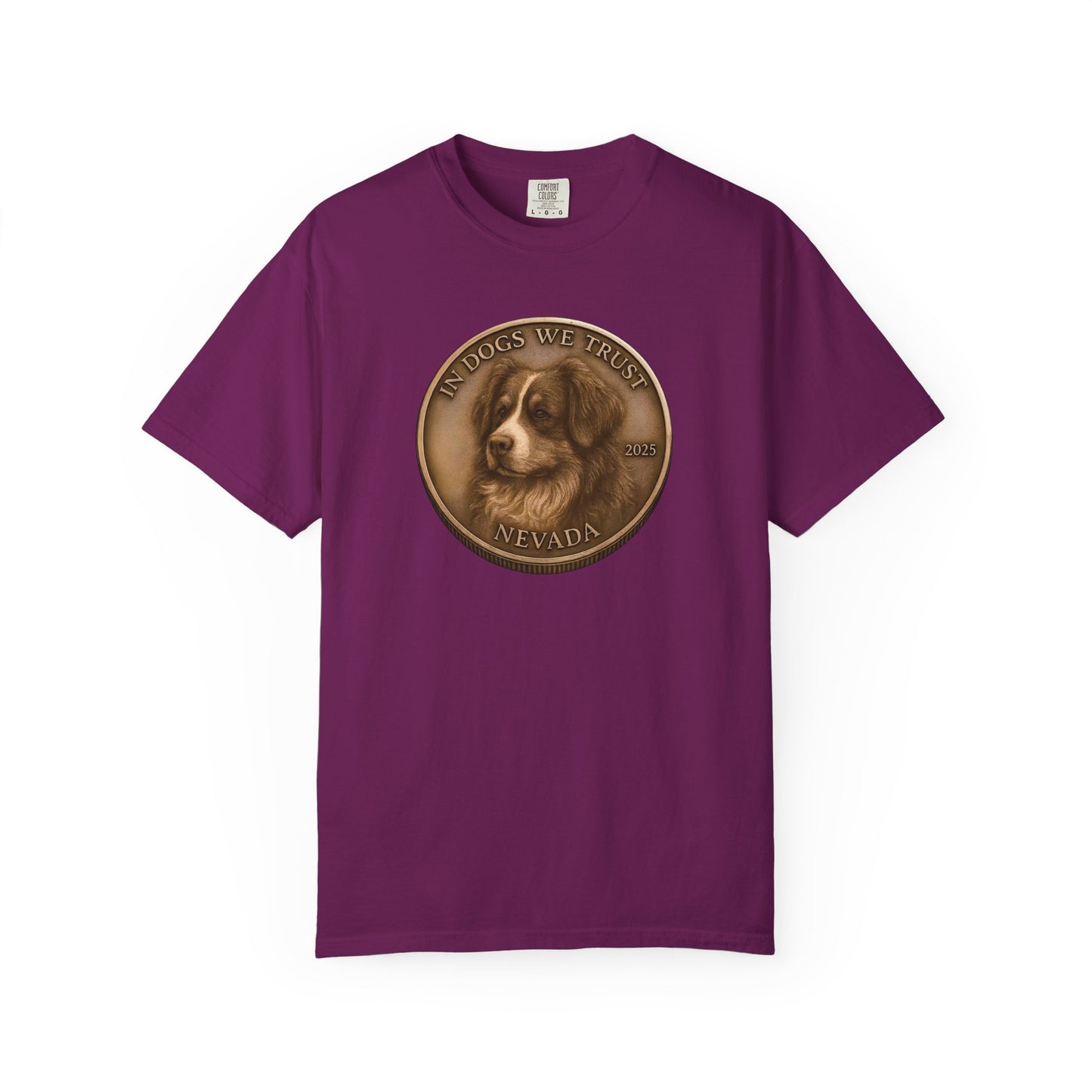 Nevada State Coin T-Shirt Collection - Proud Dog Breed Illustrations