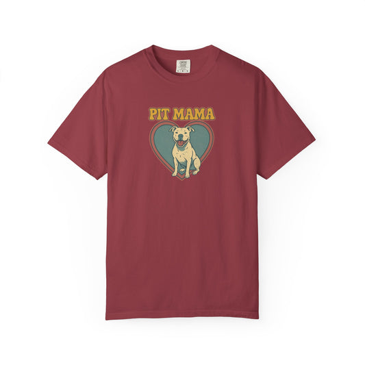 Pit Mama Unisex T-Shirt - Perfect Gift for Dog Lovers, Pet Owners, Animal Rescue Advocates, Dog Mom Apparel